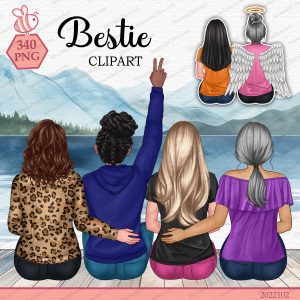 best friend clipart