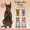 Dog Sitting Clipart – Set 6, Cute Animals Illustration 3 dog 1 1