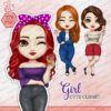 girl chibi clipart