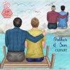 Father and son Clipart, Dad clipart, Sitting Family 6 Father's Day