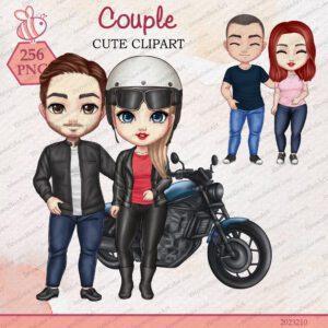 Couple motorcycle