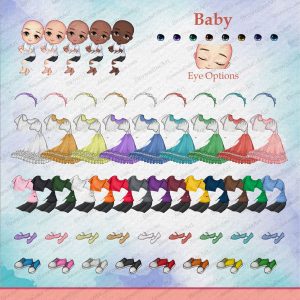 Father's Day, Father and Baby, Chibi clipart 2 chibi clipart