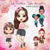 Like mother, Like daughter, Chibi clipart 6 like mom like daughter 1