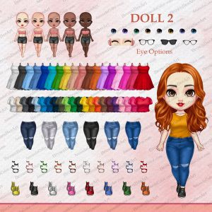 Soul sister clipart, Friends clipart, Mother and Daughter, Chibi clipart 2 girl chibi
