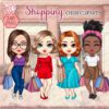 Shopping clipart, Fashion Girls clipart, Chibi clipart 5 shopping 1