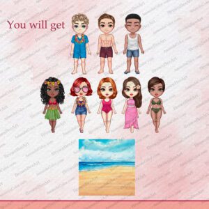 beach friend clipart