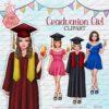 Graduation girl clipart