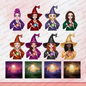 Witch Girl Clipart