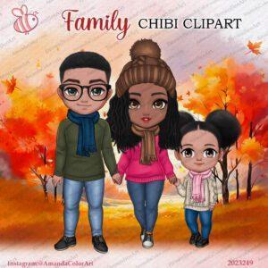 Family chibi clipart