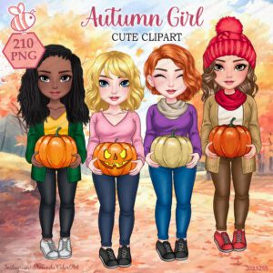Autumn Girl clipart