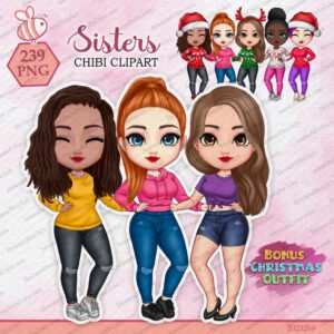 sister chibi clipart