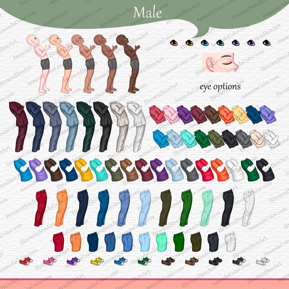 Personalized Couple Clipart, Valentine's day clipart, Happy couple, Anime clipart 2 couple valentine clipart