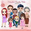 302 Extended Family Chibi Clipart Set