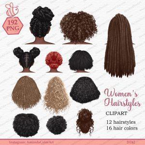 Hair Black Woman clipart