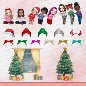 Christmas Girl Clipart