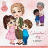 Grandma's Day clipart, Custom Grandma's, Mother’s day clipart, Grandma Gifts, Grandma's Garden 7 Grandkids