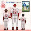 Daddy's Dream Team,Baseball Dad clipart, Father’s day clipart, Softball clipart, Sports Clipart, Back view clipart, Family clipart 15 Daddy's Dream Team