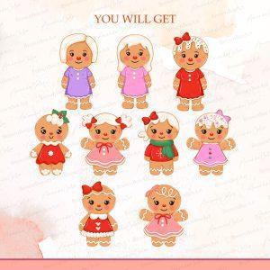 Gingerbread Family clipart
