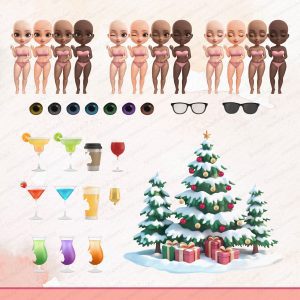 Home 28 3D Chibi Best Friend Clipart