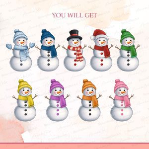 Christmas Snowman Clipart