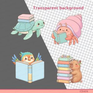 Beachside Bookworms Clipart Bundle