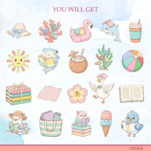 Beachside Bookworms Clipart Bundle
